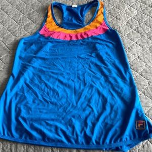 Blue sports top fila medium